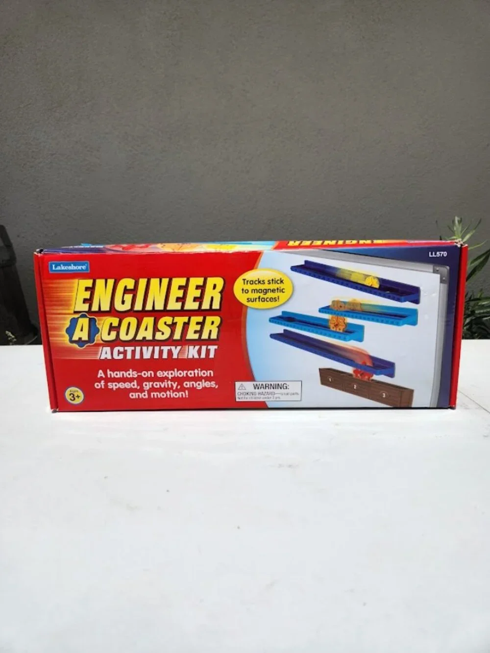 Lakeshore Engineer-A-Coaster Activity Kit LL570 Roller Coaster STEM Toy Magnetic